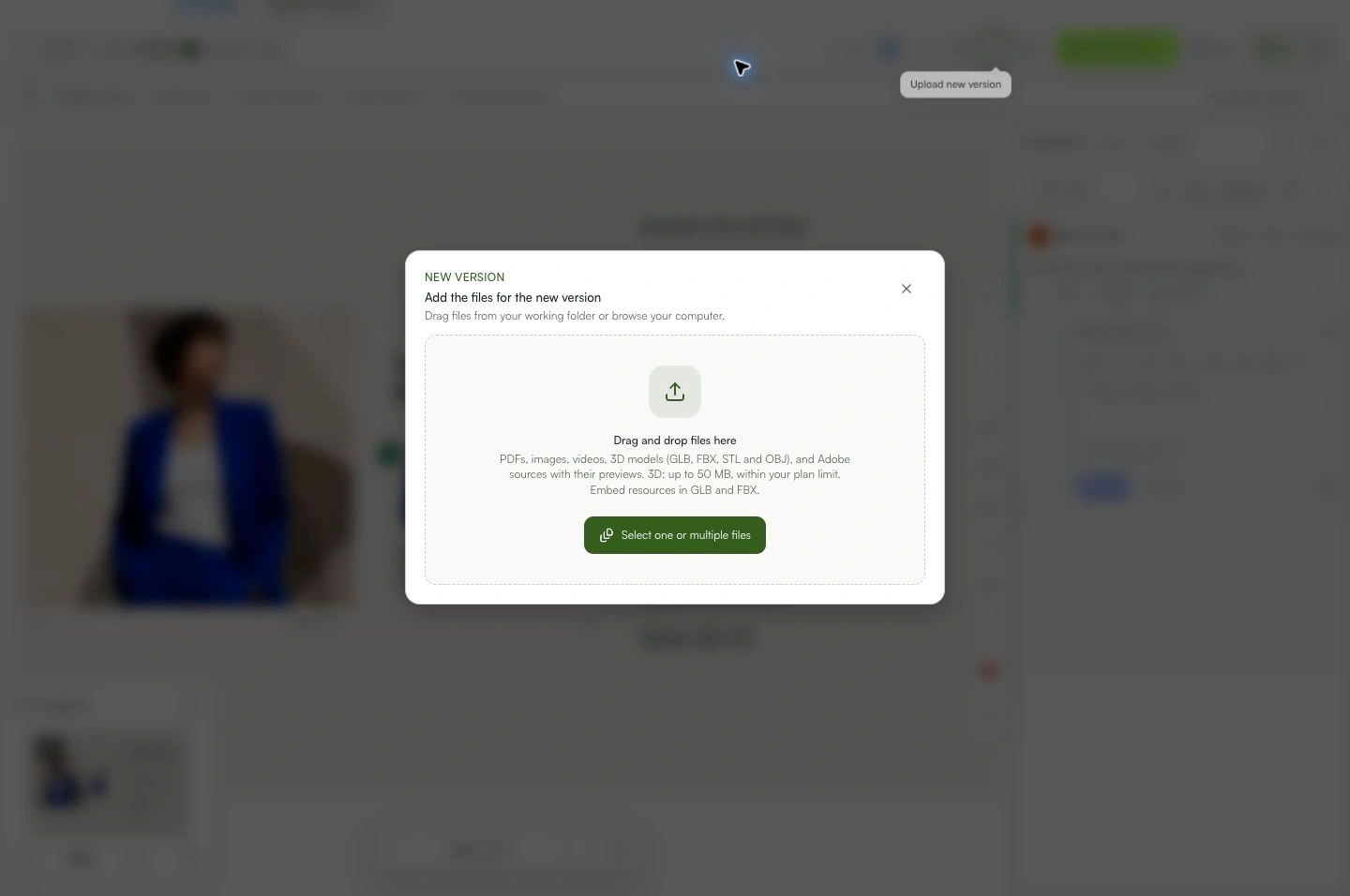 Add the new delivery to the existing review.