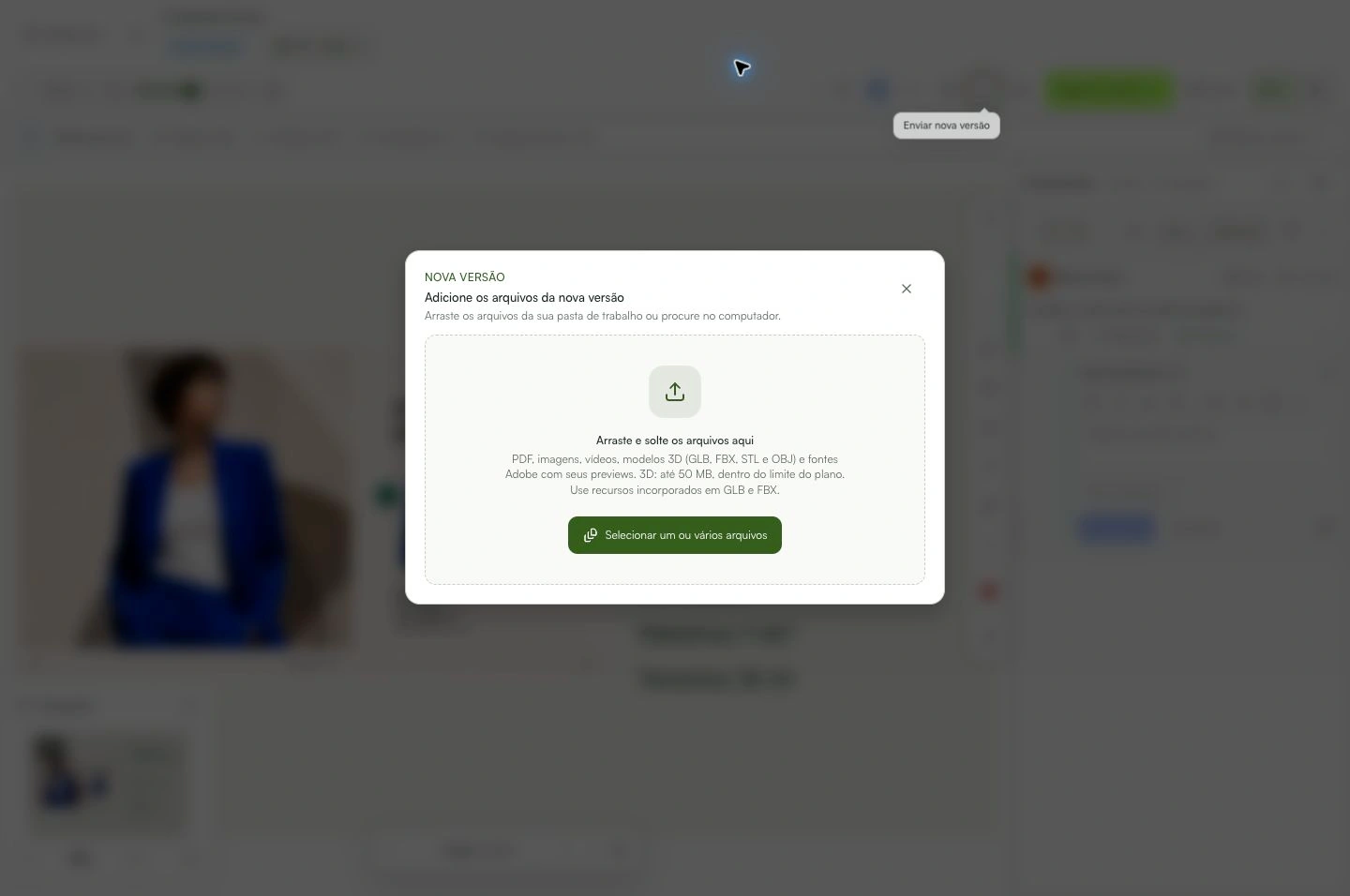 Adicione a nova entrega à revisão que já existe.